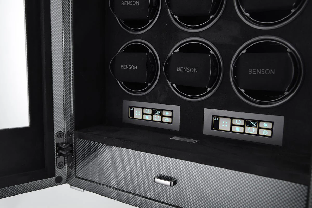 Benson Watch Winder Black Series Pro 12.19.CF Carbon Fiber - Image 5