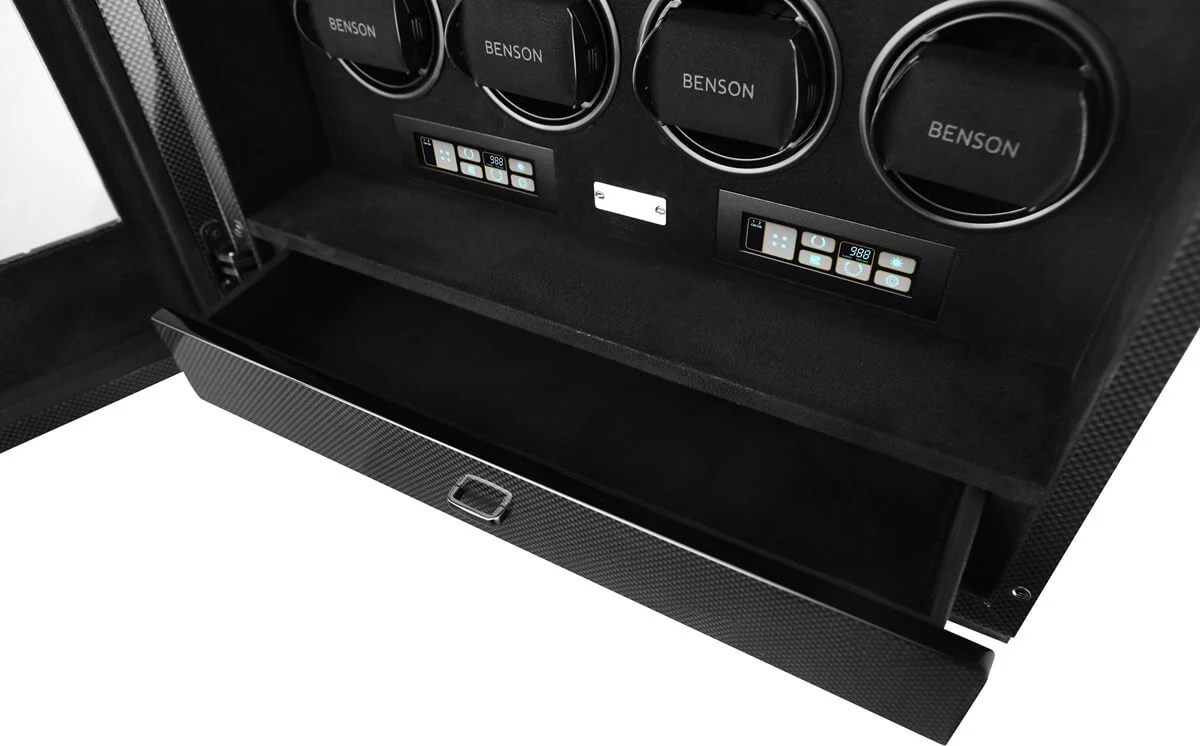 Benson Watch Winder Black Series Pro 16.19.CF Carbon Fiber - Image 6