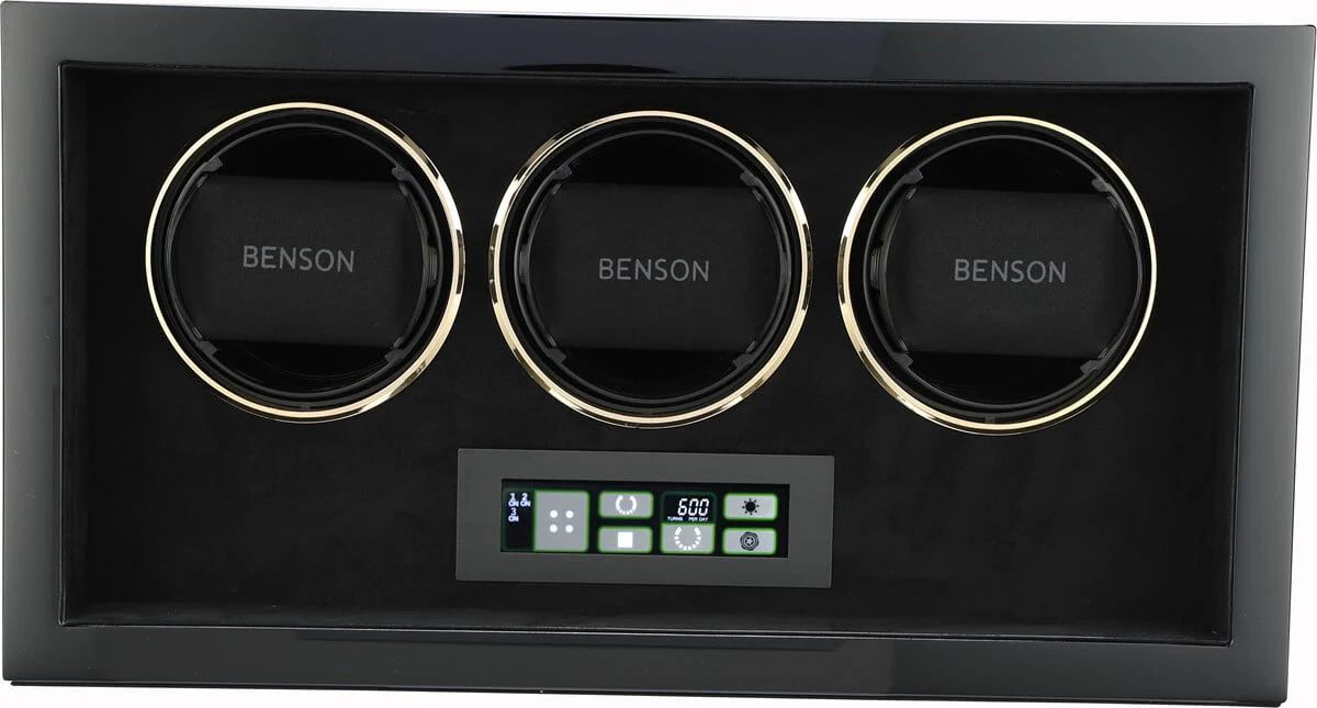 Benson Watch Winder Compact Triple 3.BG Black - Image 2