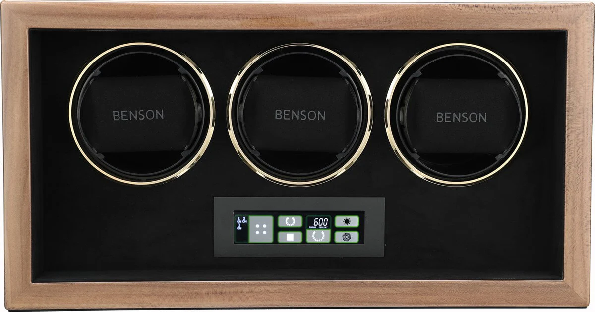 Benson Watch Winder Compact Triple 3.WAG Brown - Image 2