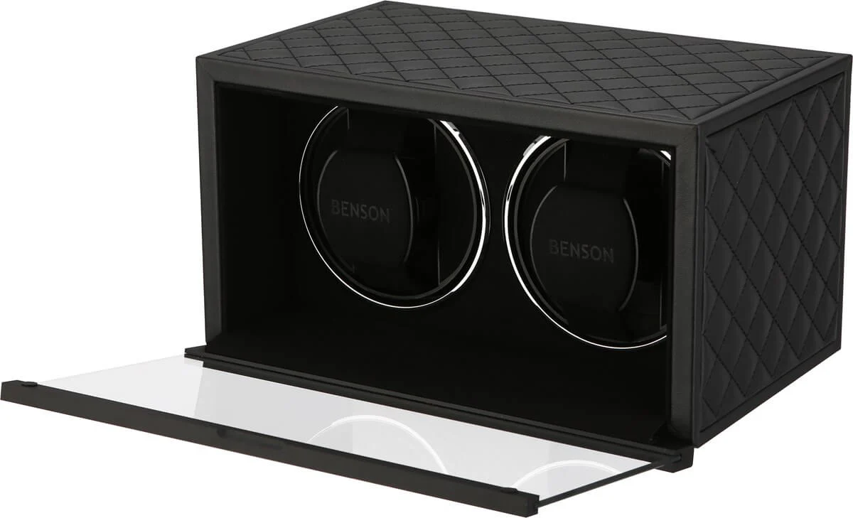 Benson Watch Winder Double Swiss Series 2.20 Black Leather