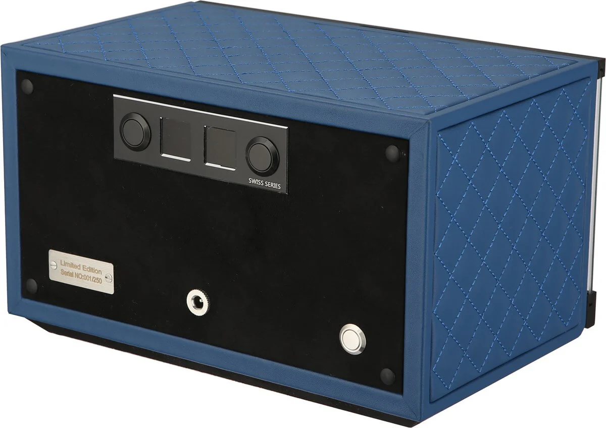 Benson Watch Winder Double Swiss Series 2.20 Blue Limited Leather Edition - Image 3