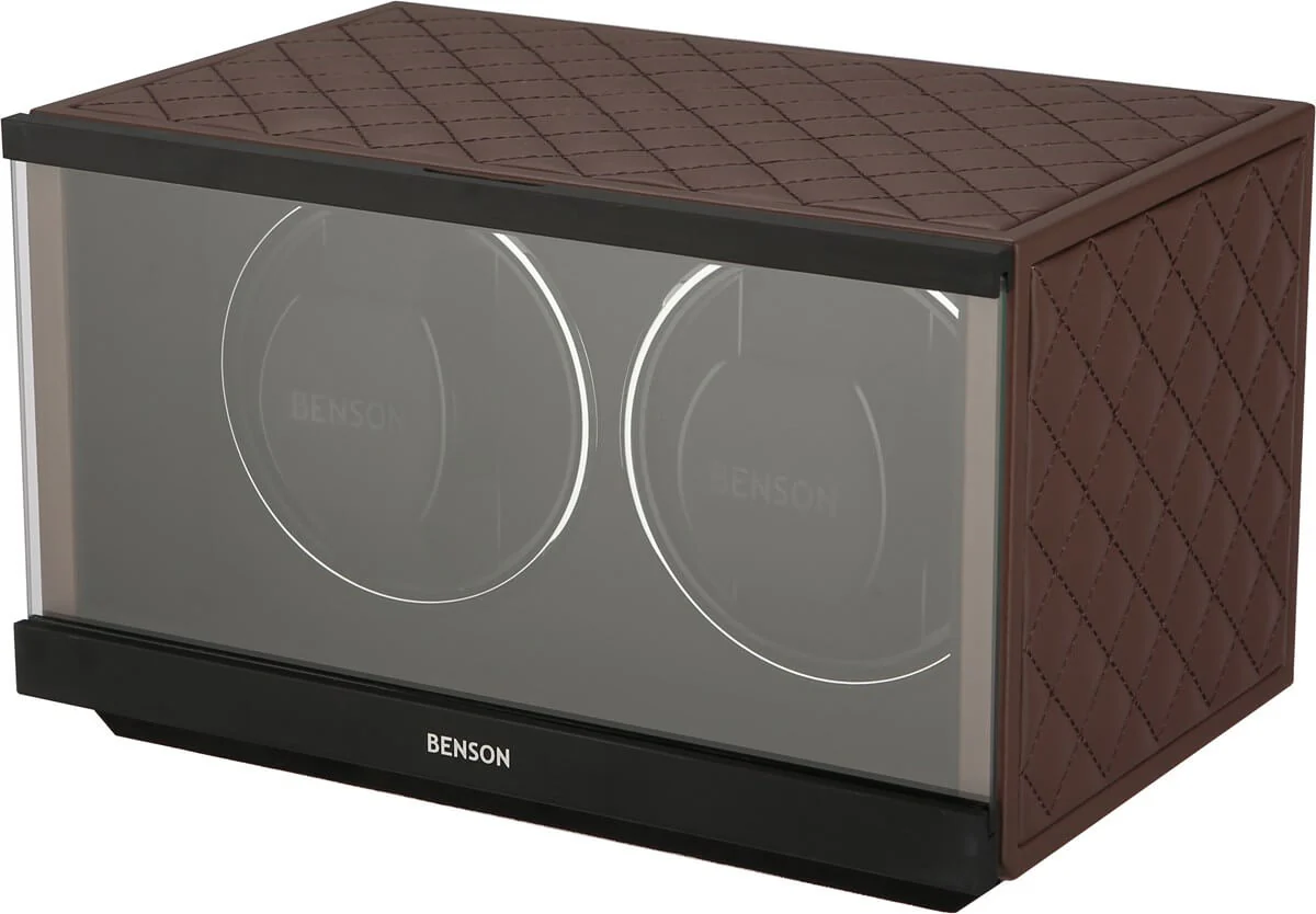 Benson Watch Winder Double Swiss Series 2.20 Dark Brown Leather - Image 2