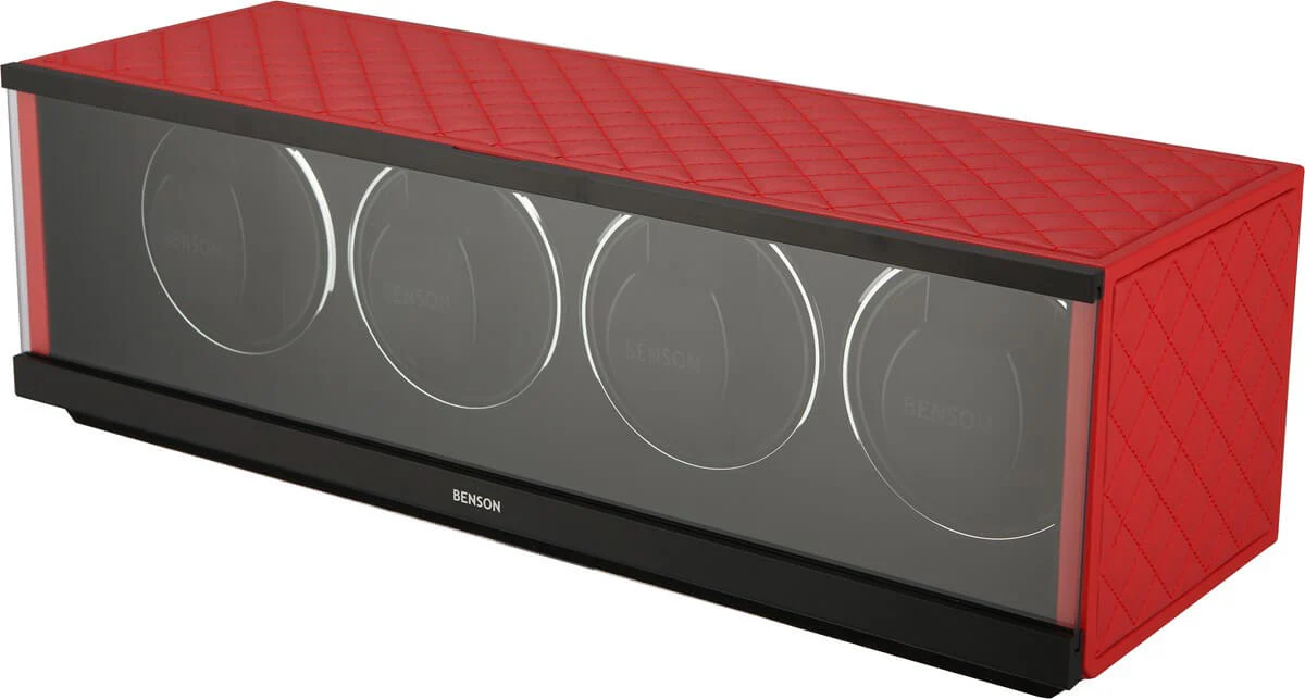 Benson Watch Winder Quad Swiss Series 4.20 Red Leather - Image 2