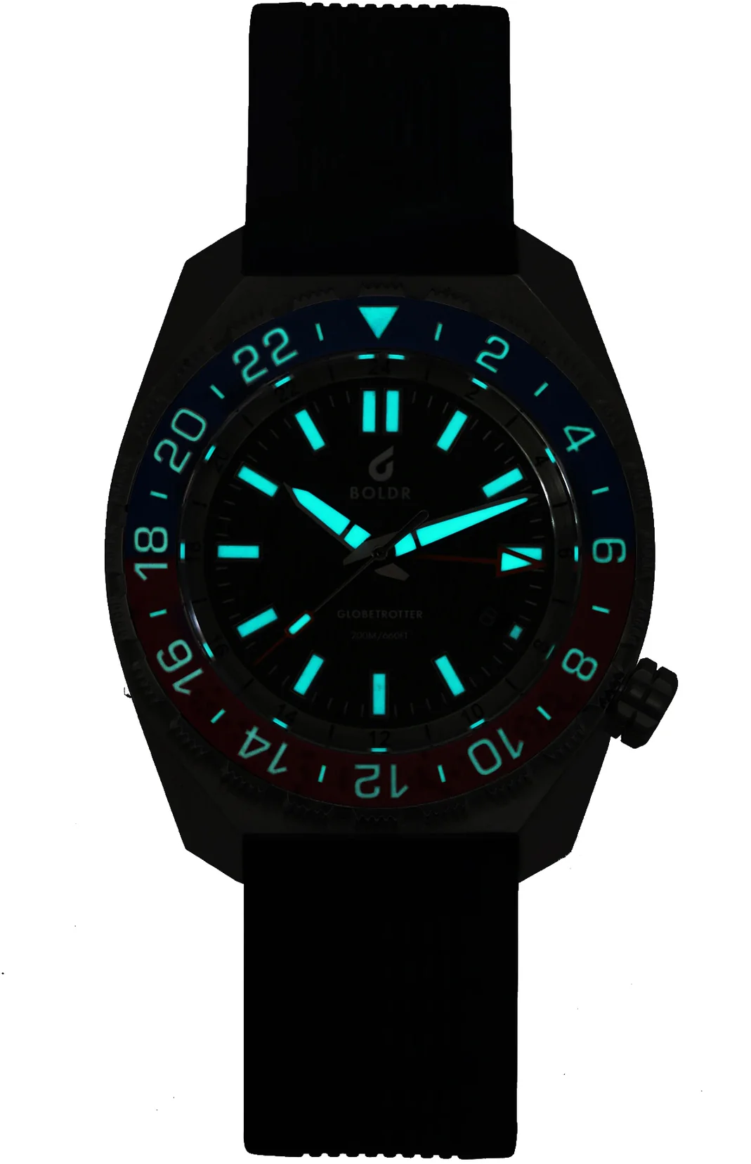 Boldr Watch Globetrotter GMT Blue Black - Image 2
