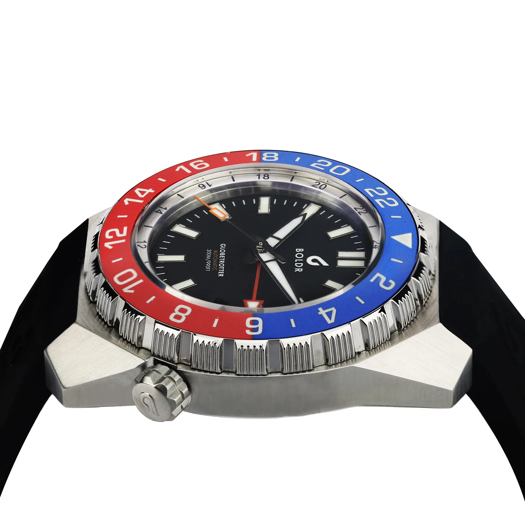 Boldr Watch Globetrotter GMT Blue Red - Image 4