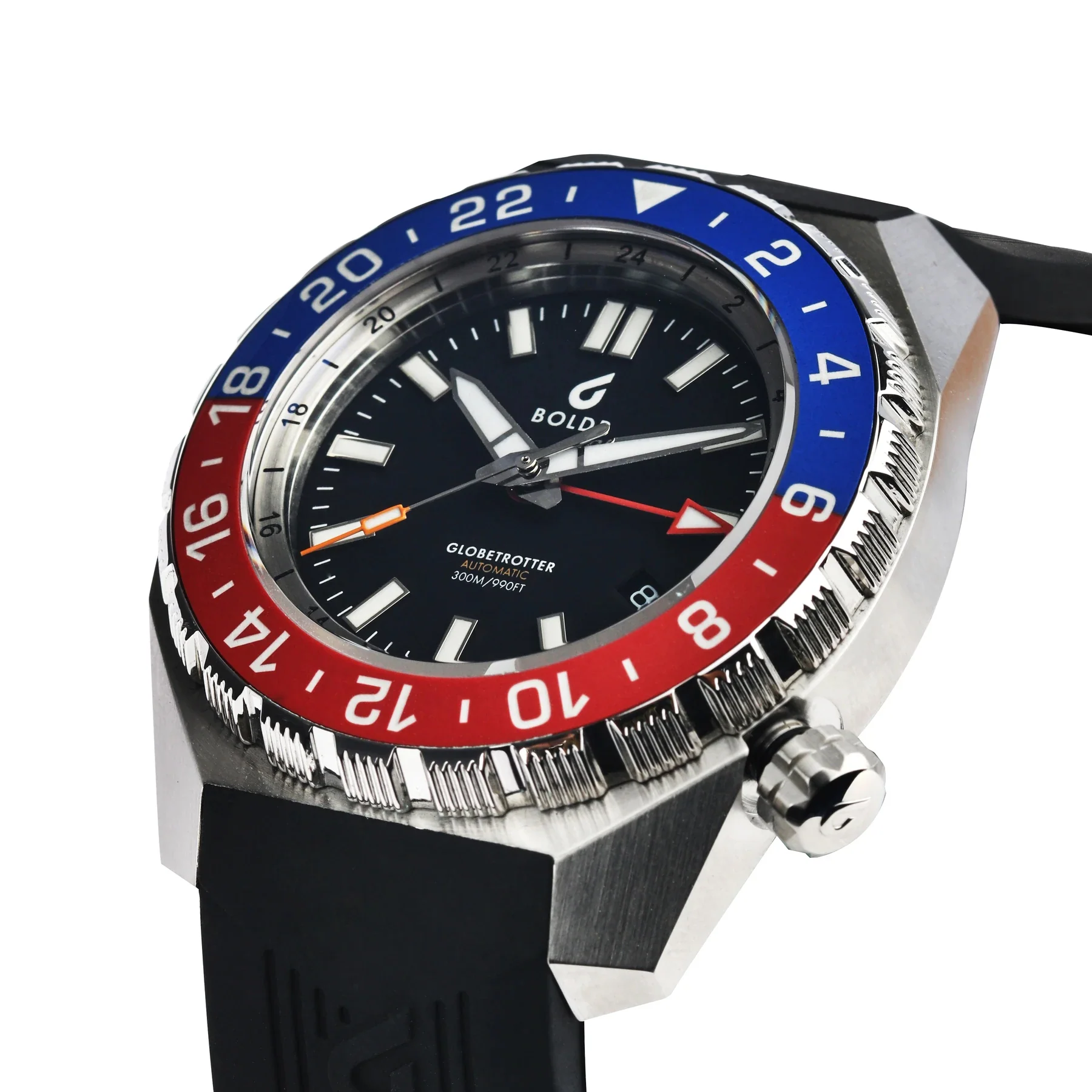Boldr Watch Globetrotter GMT Blue Red - Image 5