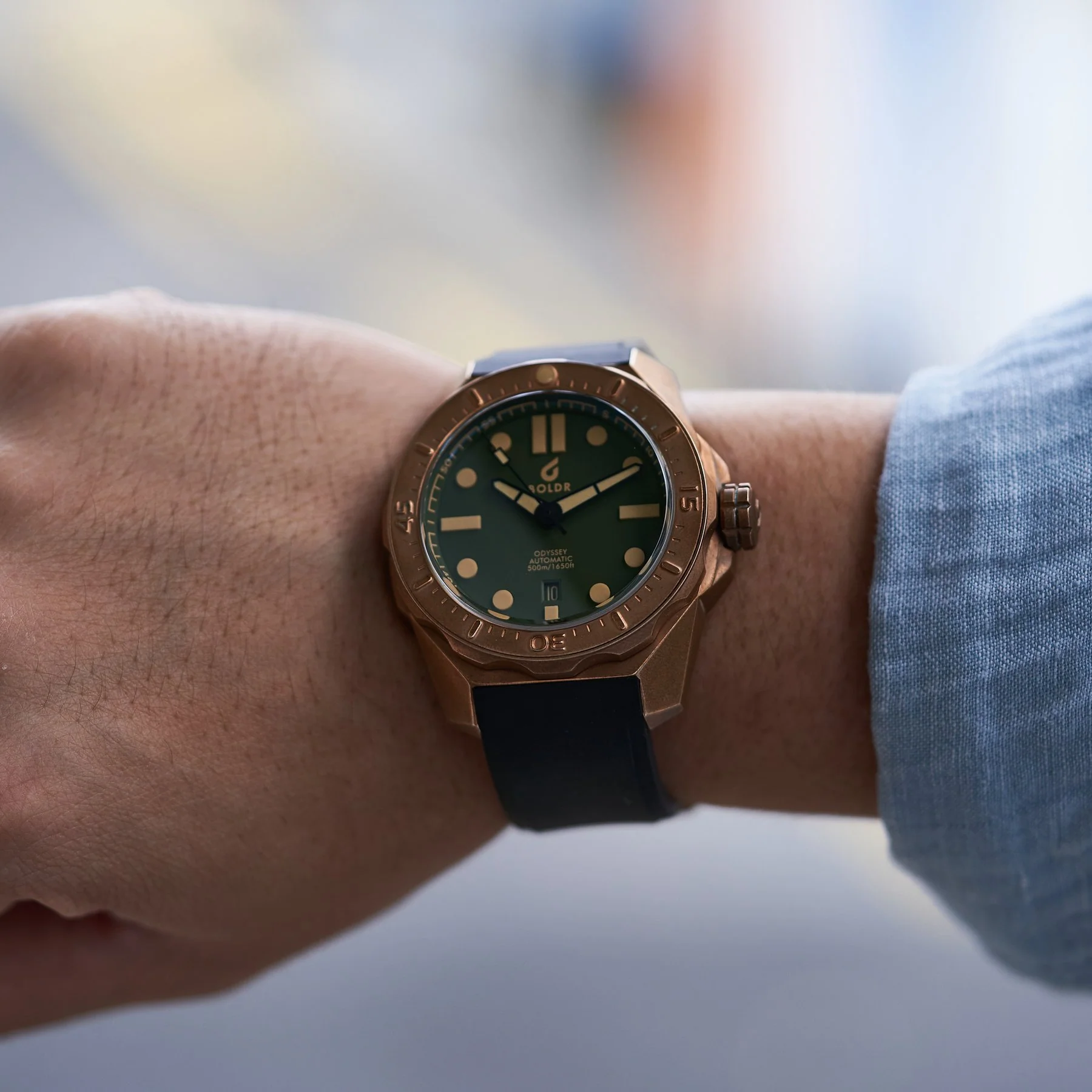 Boldr Watch Odyssey Bronze Pine Green Limited Edition D - Image 5