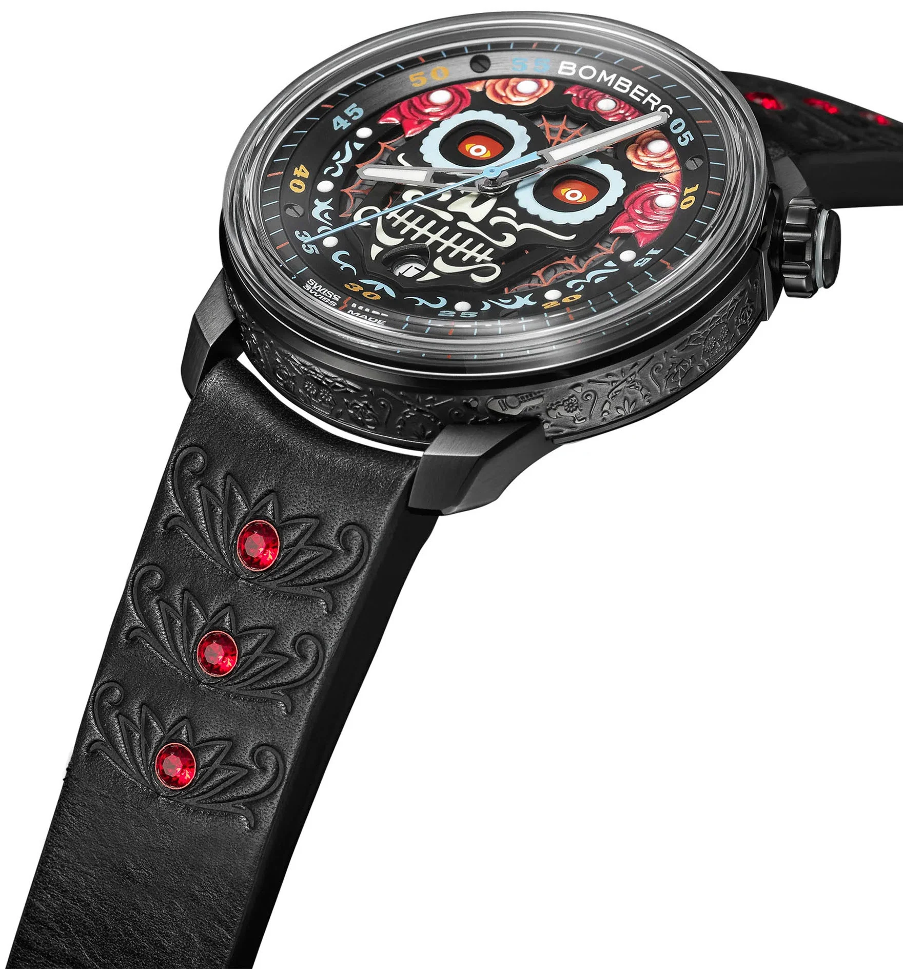 Bomberg BB-01 Auto Mariachi Black Limited Edition Watch - Image 4