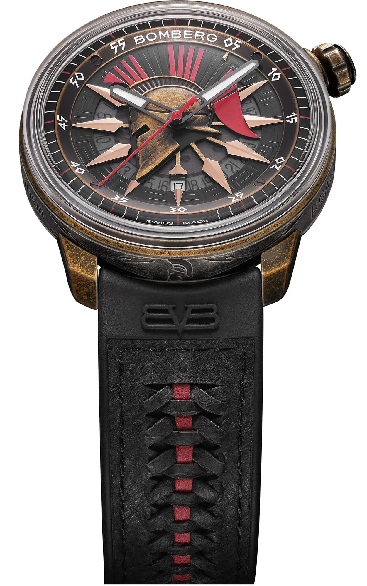 Bomberg Watch BB-01 Auto Spartan Red Black Limited Edition - Image 3