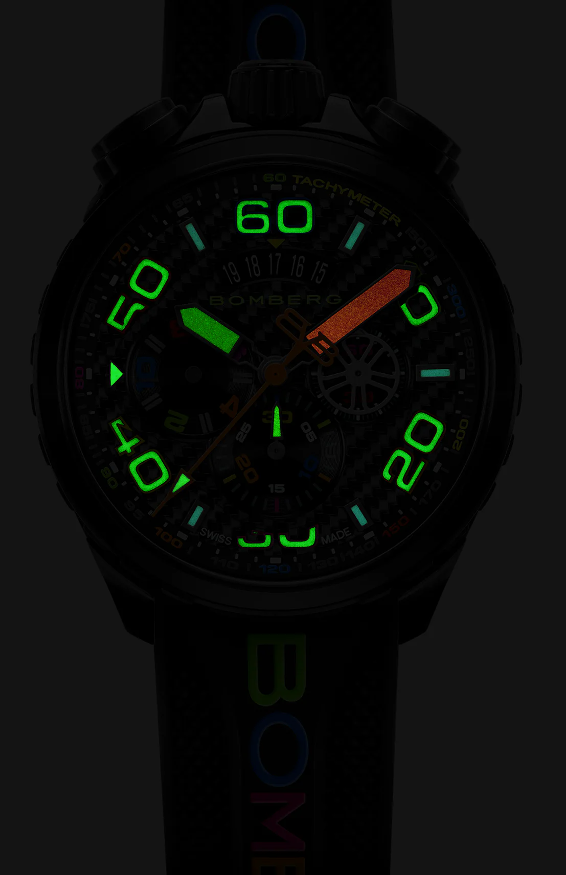 Bomberg Bolt-68 Racing Chroma Carbone Black Limited Edition Watch - Image 2
