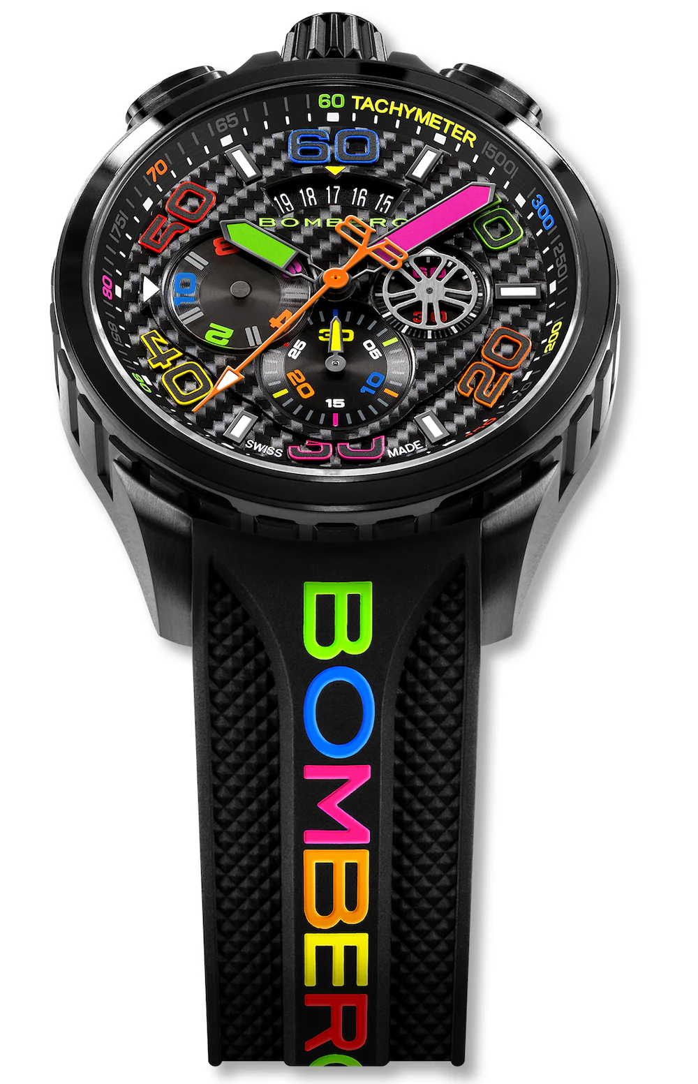 Bomberg Bolt-68 Racing Chroma Carbone Black Limited Edition Watch - Image 3
