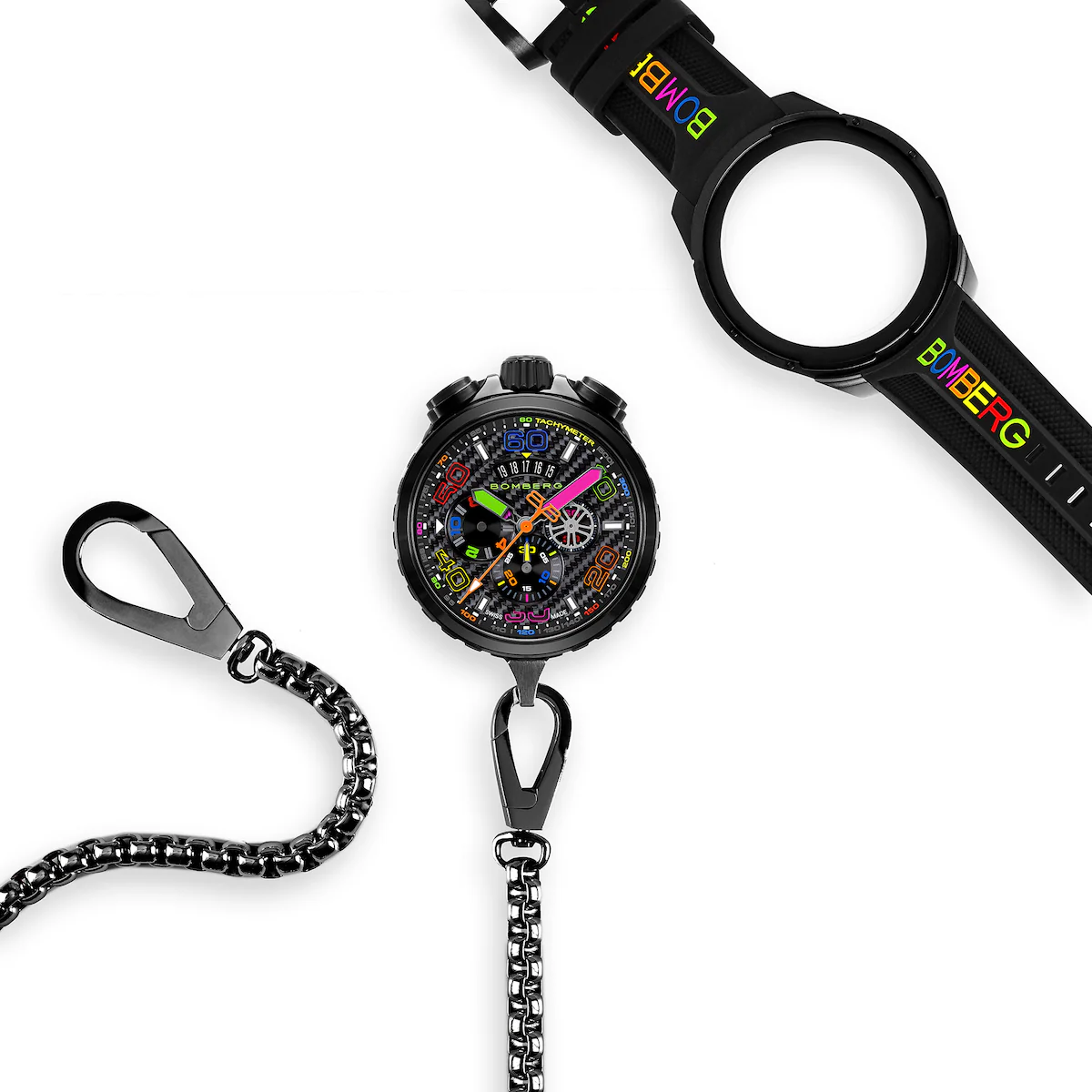 Bomberg Bolt-68 Racing Chroma Carbone Black Limited Edition Watch - Image 9