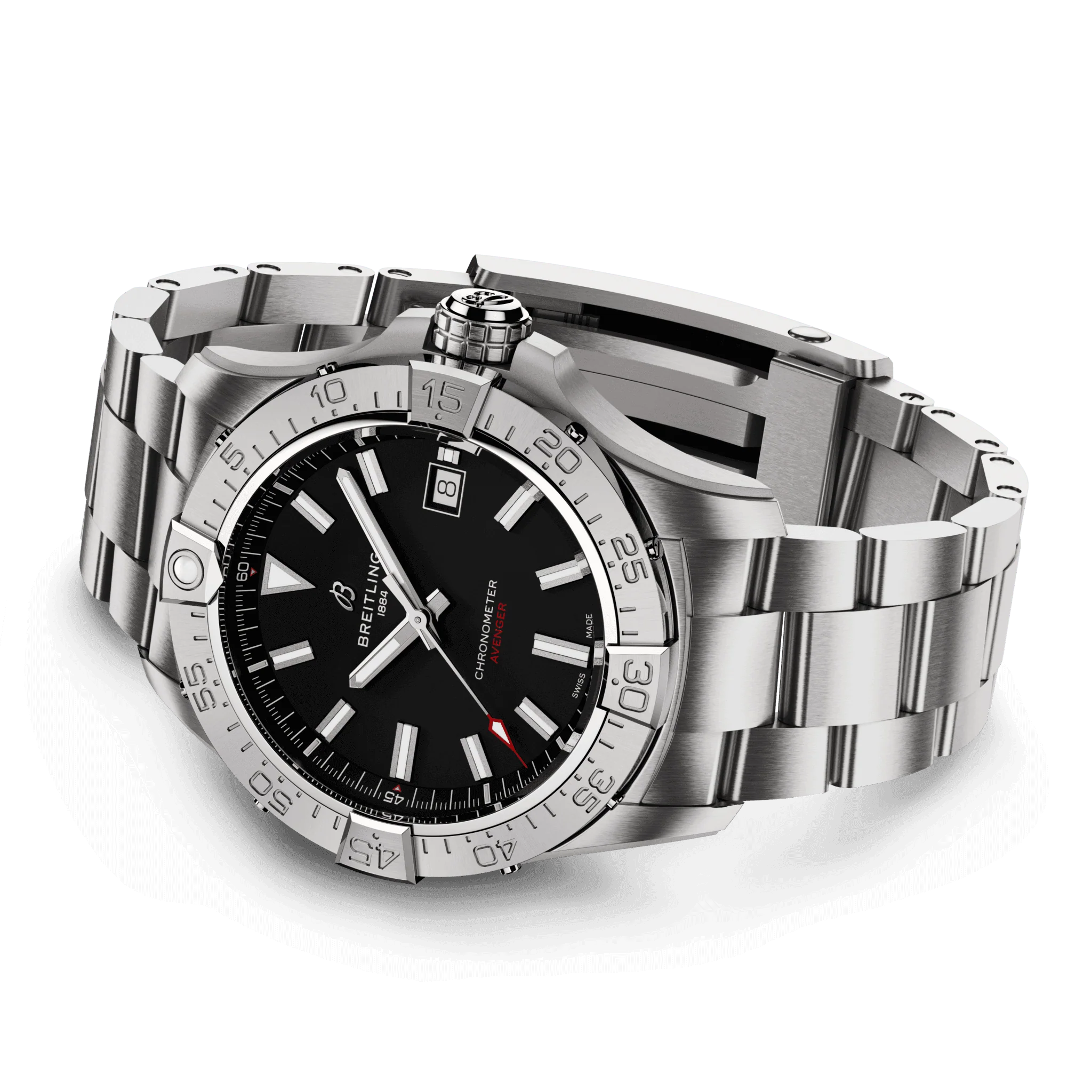 Breitling Avenger Automatic 42 Black Bracelet Watch - Image 3