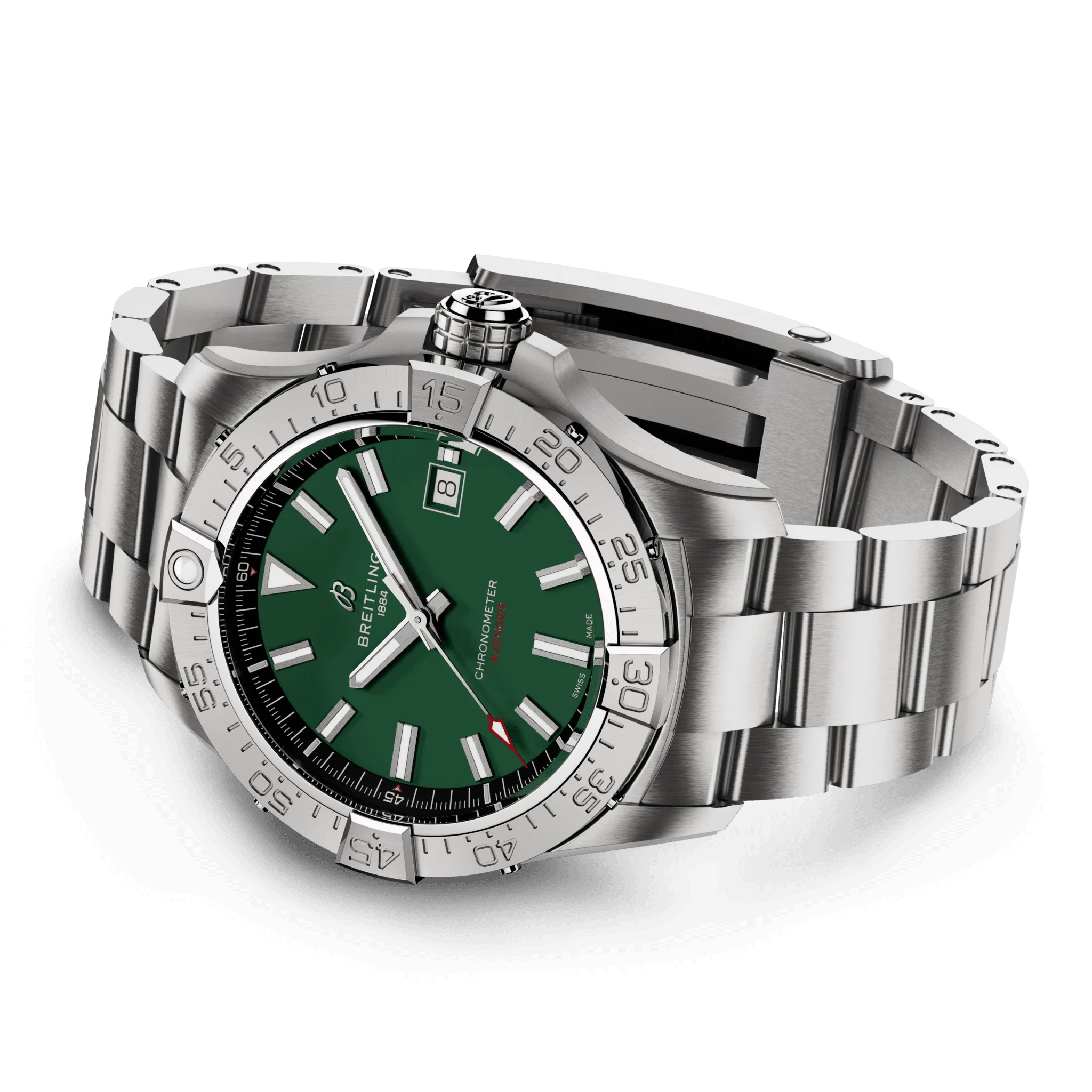 Breitling Avenger Automatic 42 Green Bracelet Watch - Image 3
