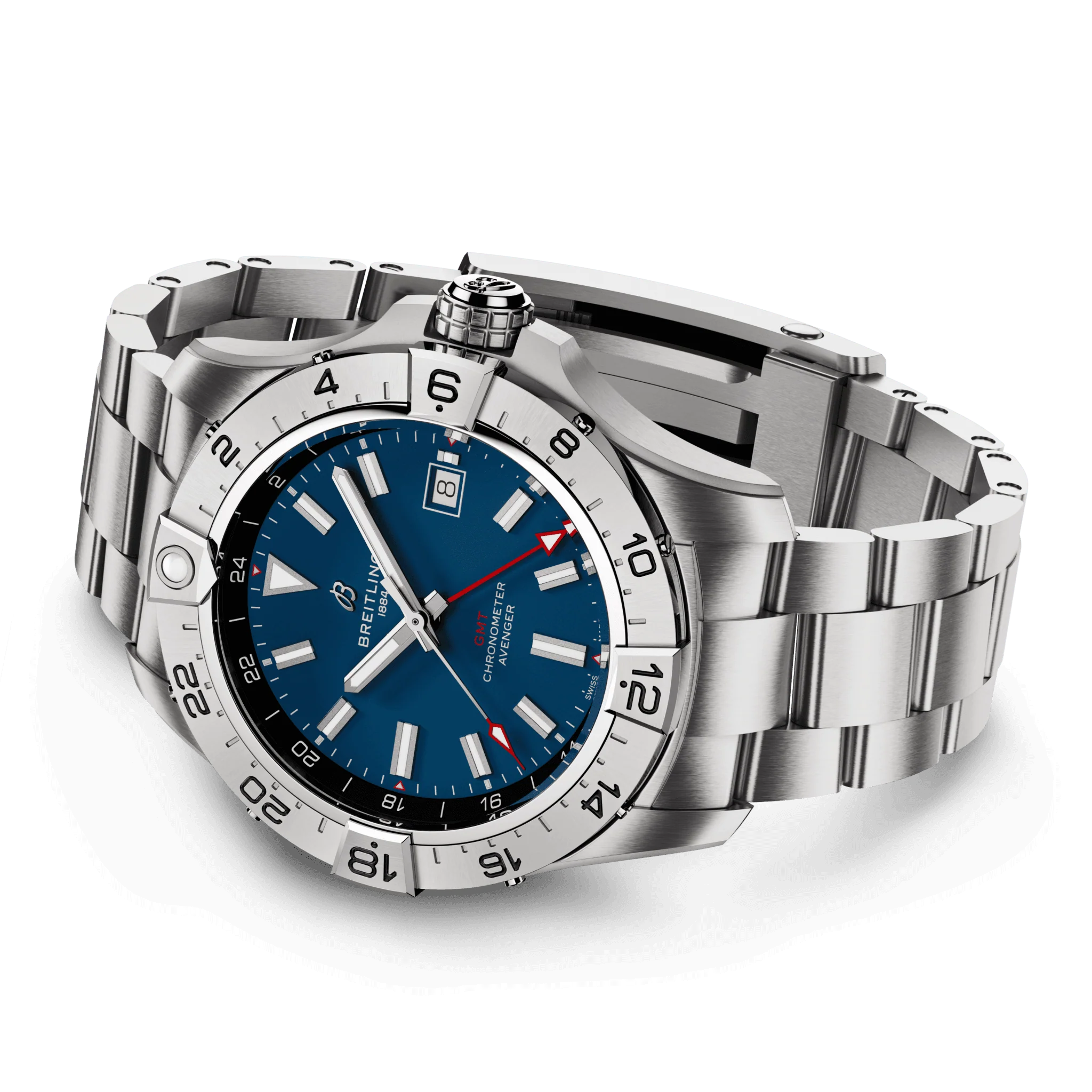 Breitling Avenger Automatic GMT 44 Blue Bracelet Watch - Image 3