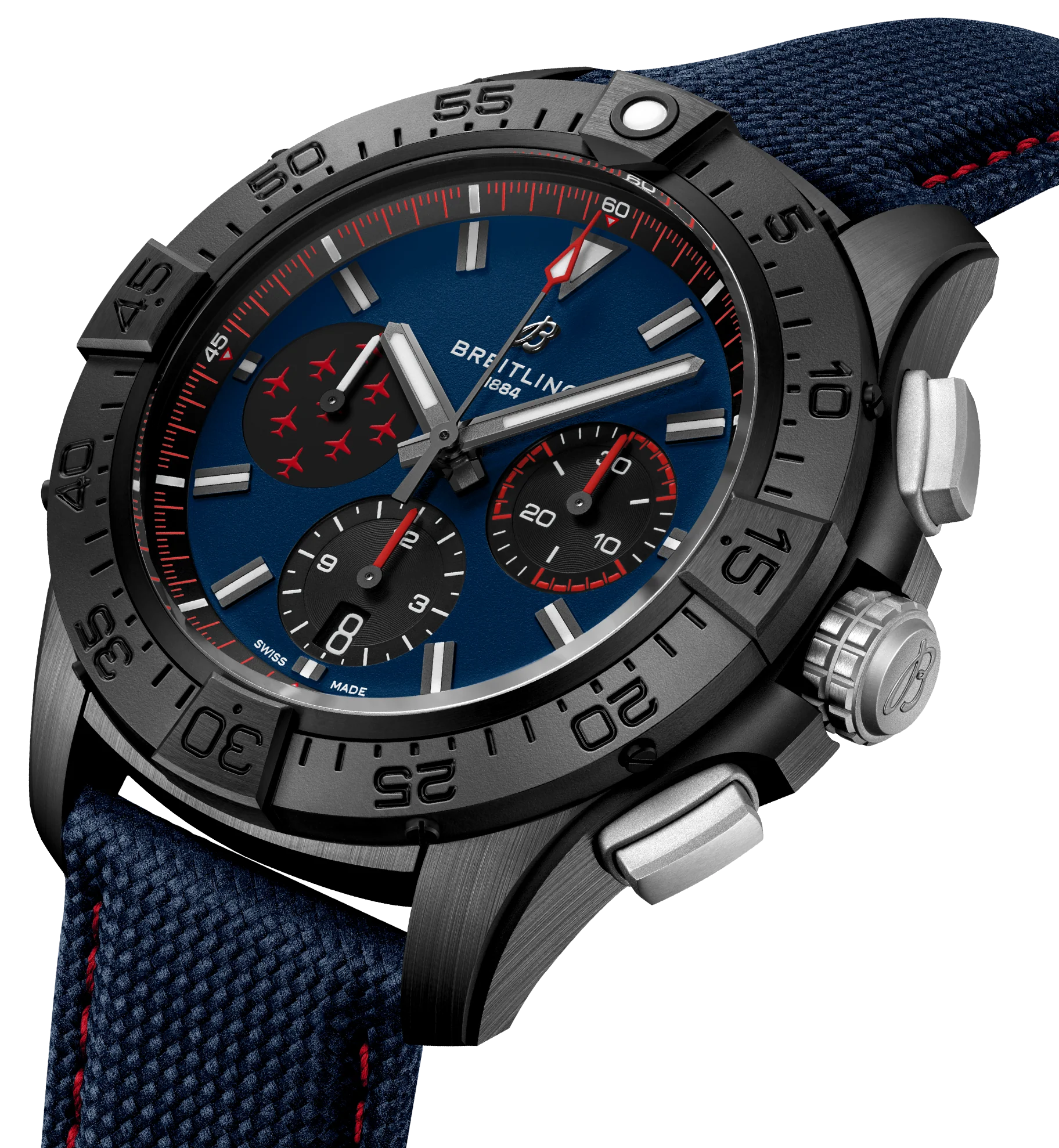 Breitling Avenger B01 44 Night Mission Red Arrows Watch - Image 3