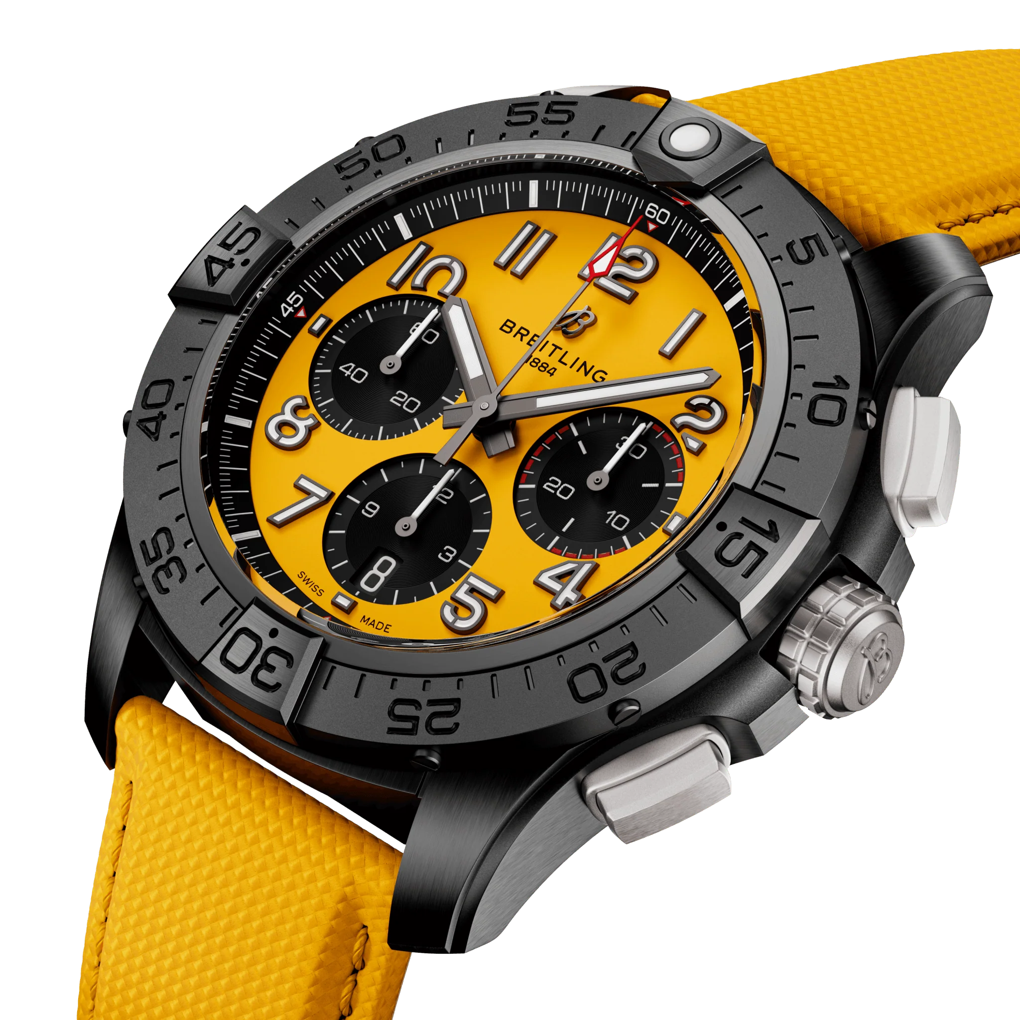 Breitling Avenger B01 Chronograph 44 Night Mission Yellow Watch - Image 2