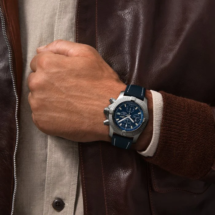 Breitling Watch Avenger Chronograph 43 Leather Tang Type - Image 5