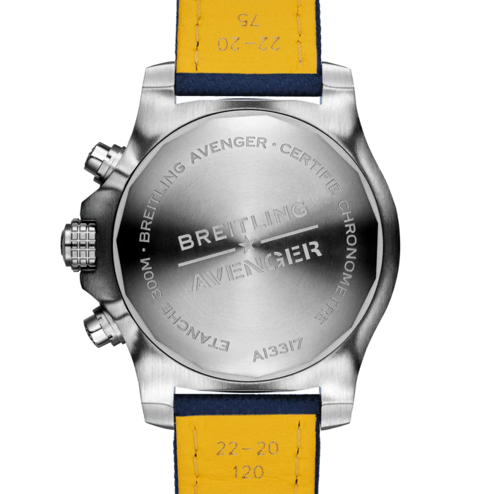 Breitling Watch Avenger Chronograph 45 Blue Leather Tang Type - Image 2