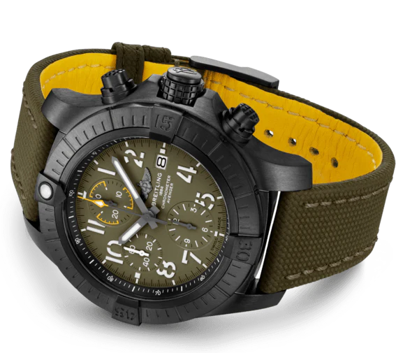 Breitling Watch Avenger Chronograph 45 Night Mission Khaki Green Tang Type D - Image 3
