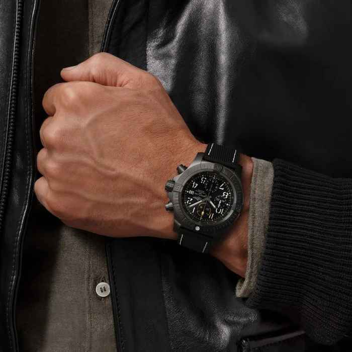 Breitling Watch Avenger Chronograph 45 Night Mission Leather Tang Type - Image 5
