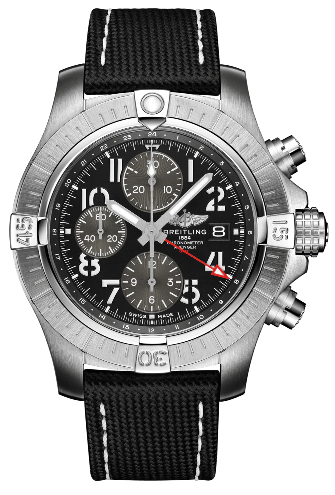 Breitling Watch Avenger Chronograph GMT 45 Tang Type