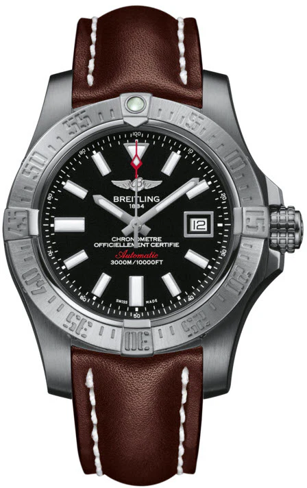 Breitling Watch Avenger Seawolf Leather Tang Type