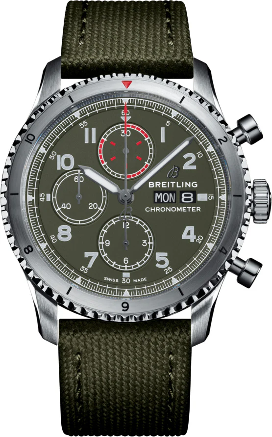Breitling Watch Aviator 8 Chronograph 43 Curtiss P-40 Warhawk Folding Clasp