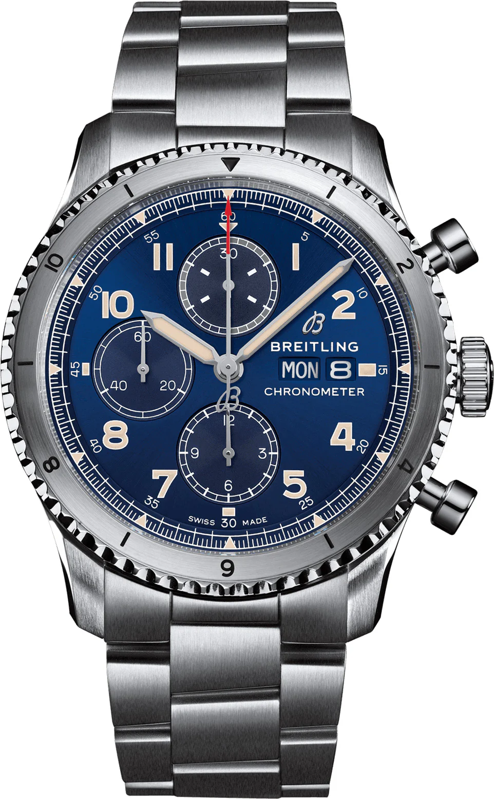 Breitling Watch Aviator 8 Chronograph 43 Steel Bracelet