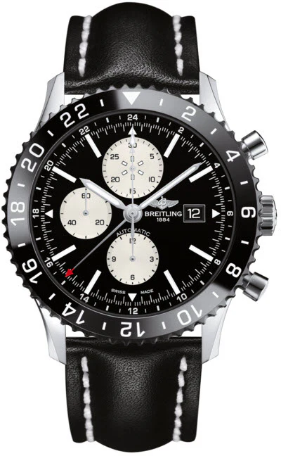 Breitling Watch Chronoliner Steel Black