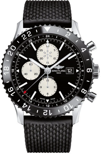Breitling Watch Chronoliner Steel Black