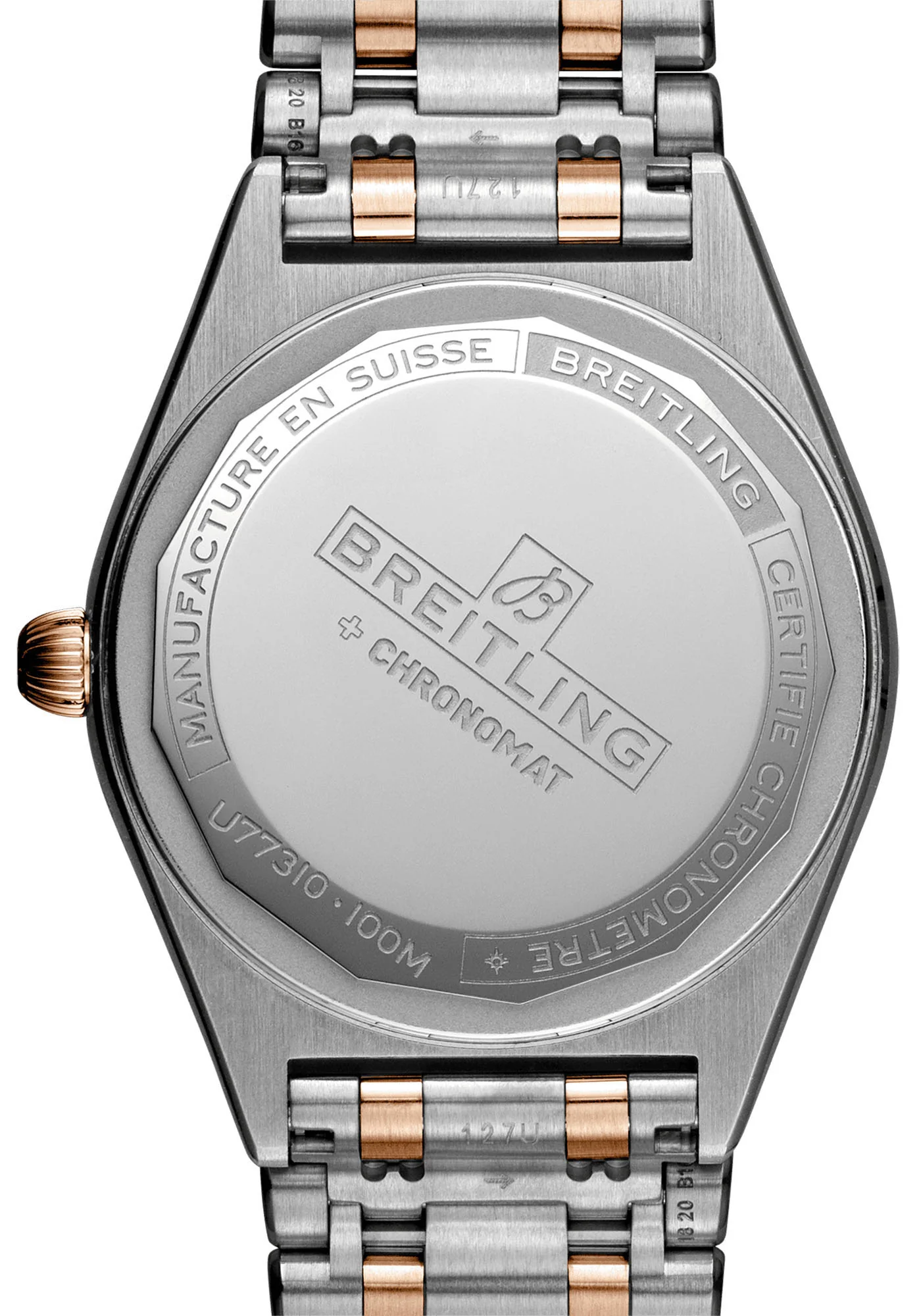 Breitling Chronomat 32 18k Red Gold Ladies Watch - Image 2