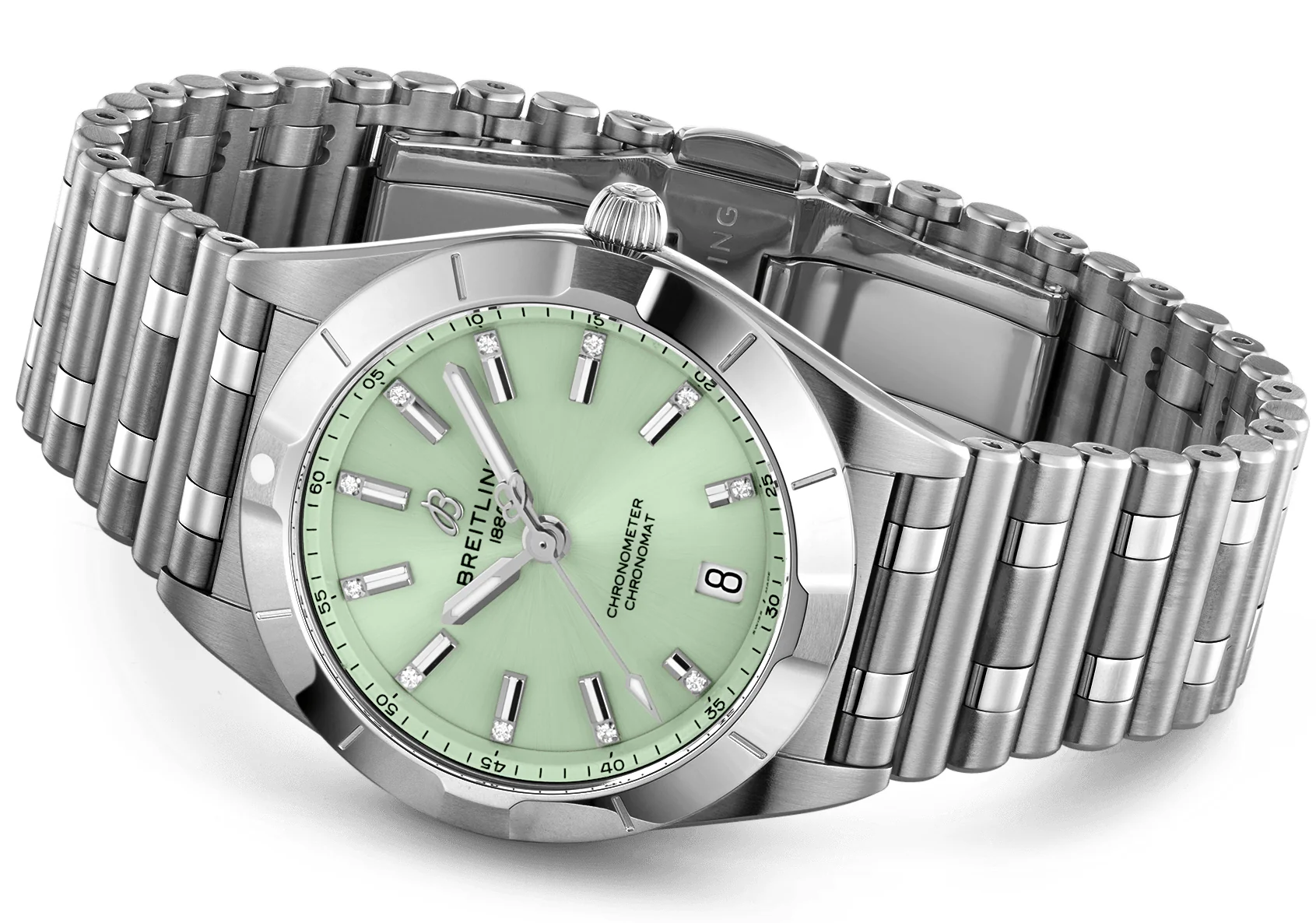 Breitling Chronomat 32 Mint Green Watch - Image 3