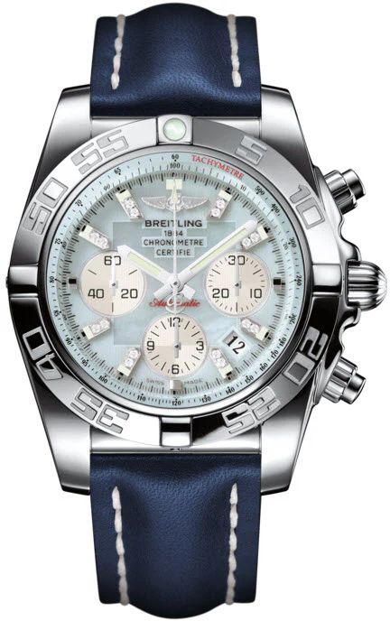 Breitling Watch Chronomat 44 Gray Pearl Diamond