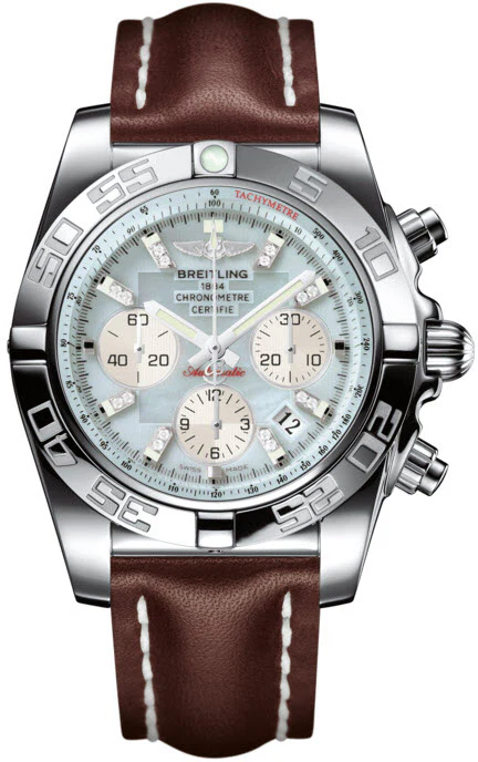 Breitling Watch Chronomat 44 Gray Pearl Diamond