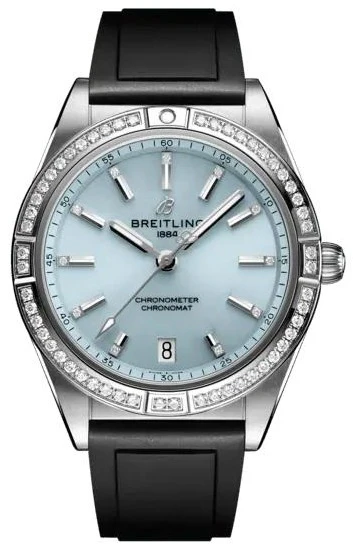 Breitling Chronomat Automatic 36 Ice Blue Diamond Watch