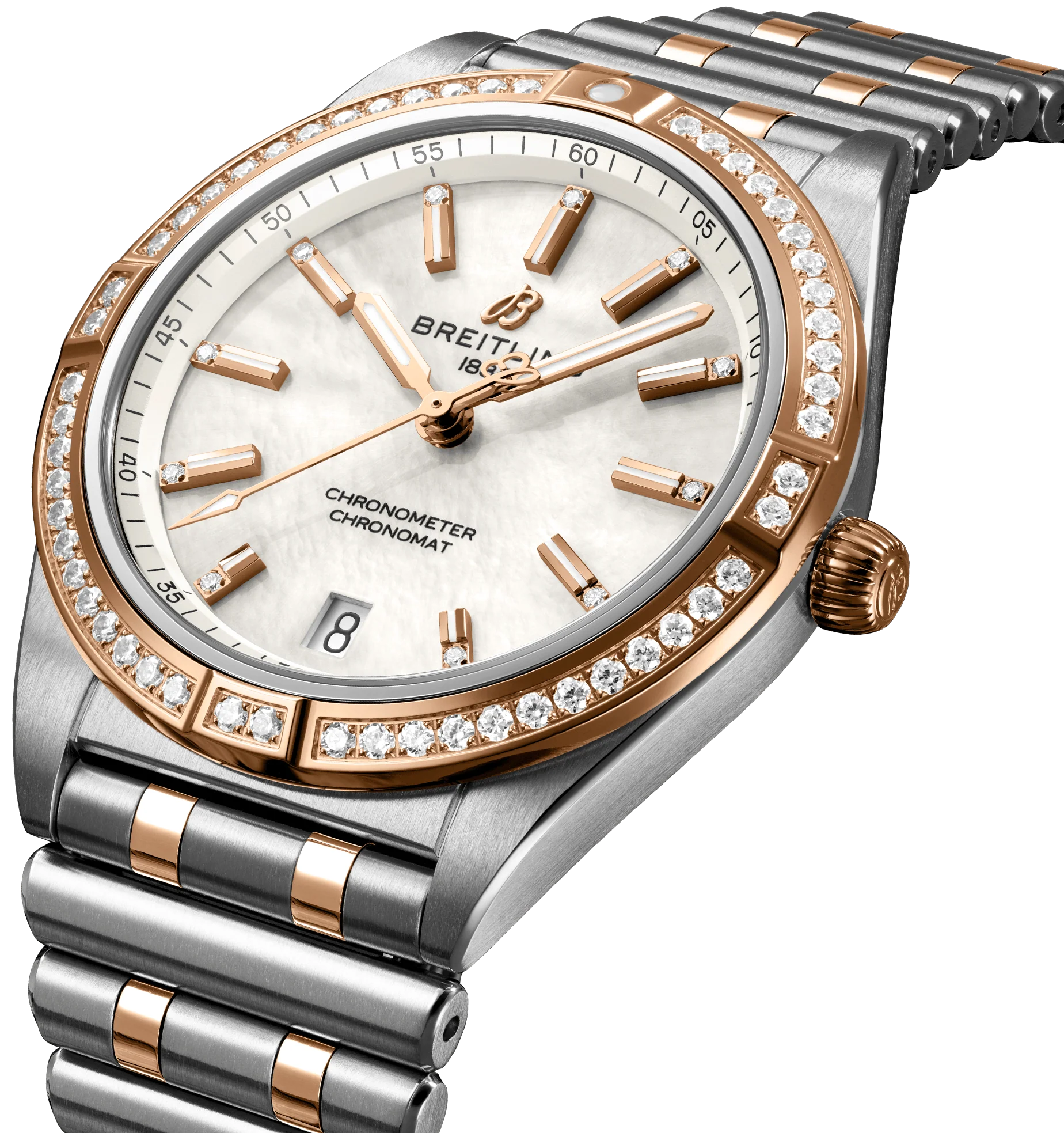 Breitling Chronomat Automatic 36 Red Gold Watch - Image 3