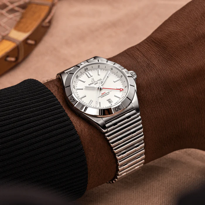 Breitling Chronomat Automatic GMT 40 White Watch - Image 5