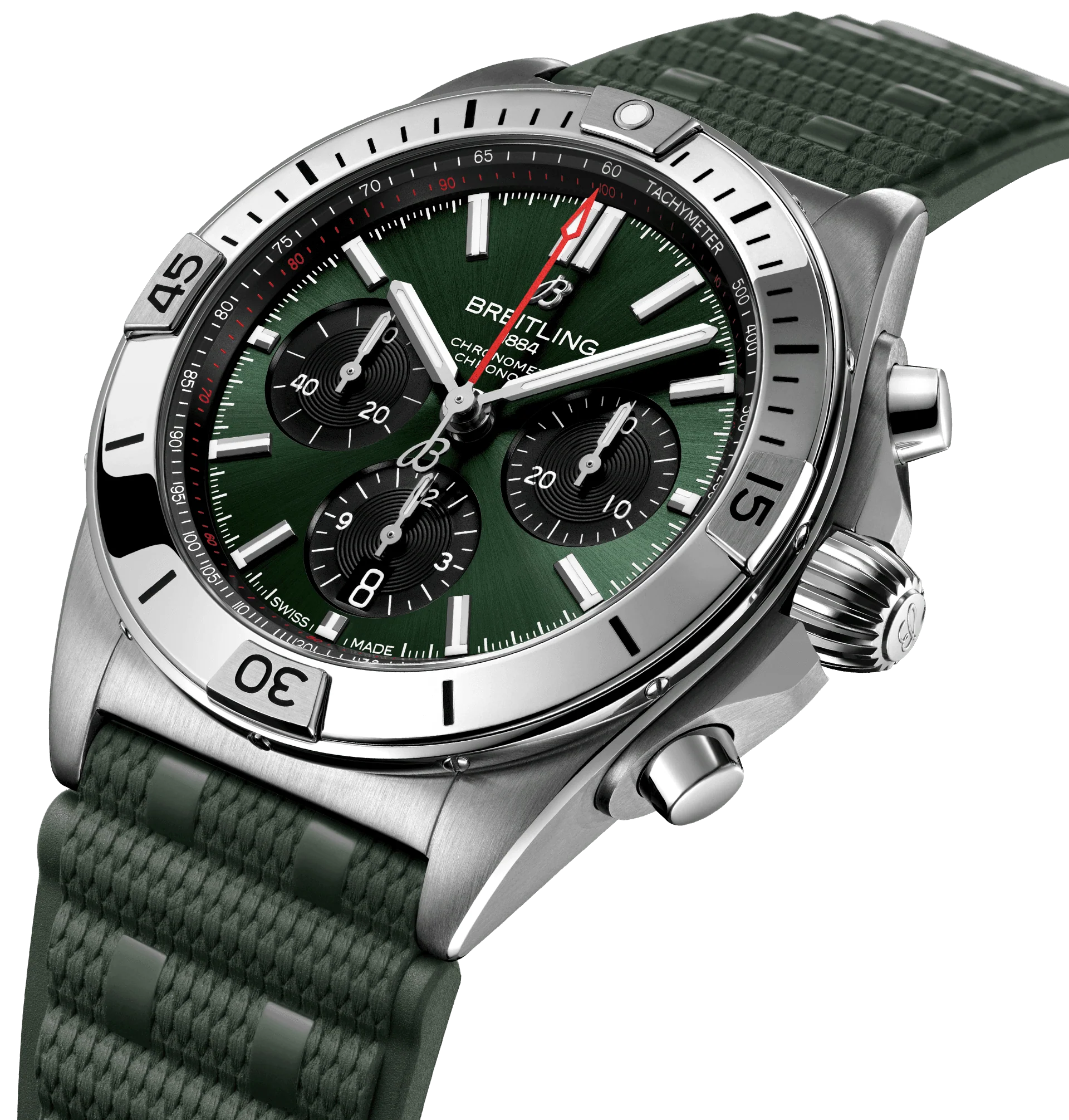 Breitling Chronomat B01 42 Green Watch - Image 2
