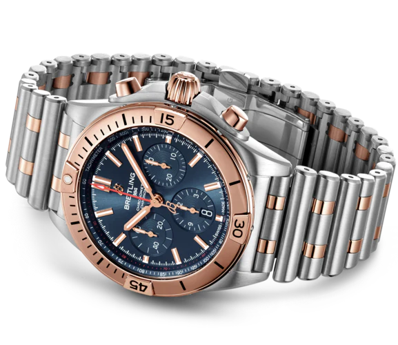 Breitling Chronomat B01 42 Blue Bracelet Watch - Image 3