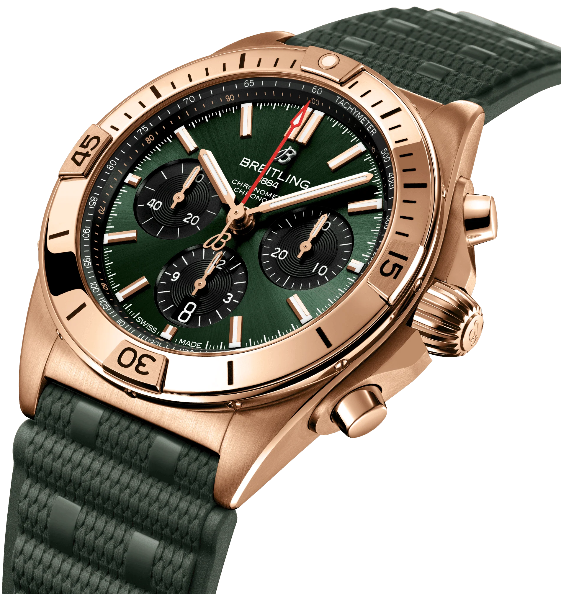 Breitling Chronomat B01 42 Green Watch - Image 2