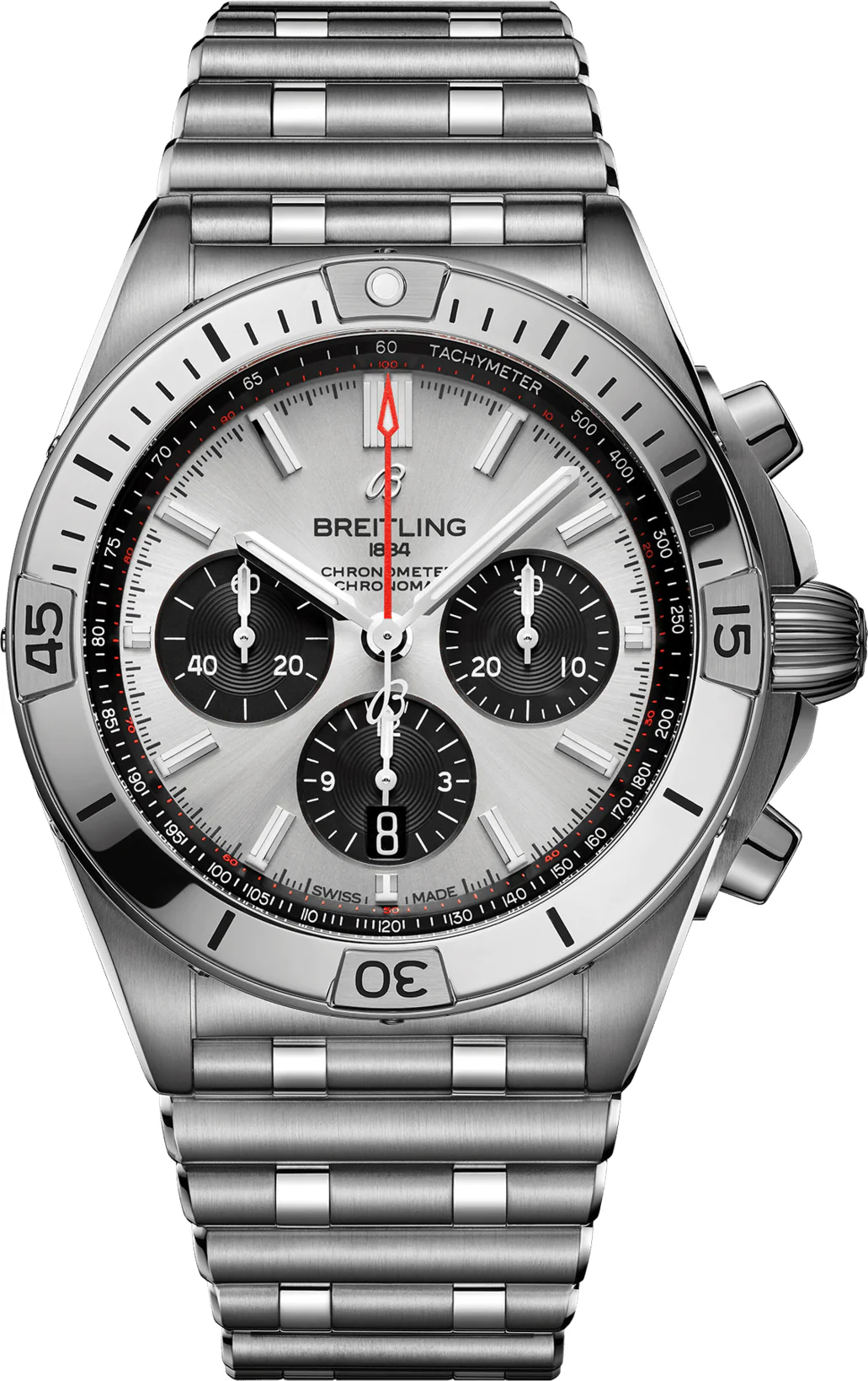 Breitling Chronomat B01 42 Silver Bracelet Watch
