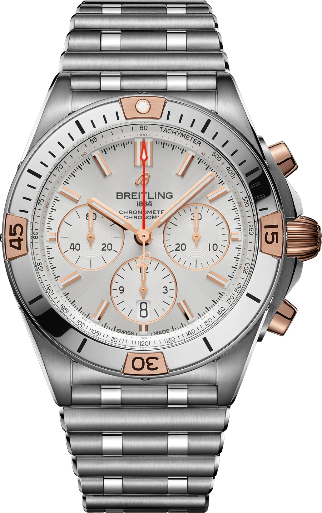 Breitling Chronomat B01 42 Silver Bracelet Watch