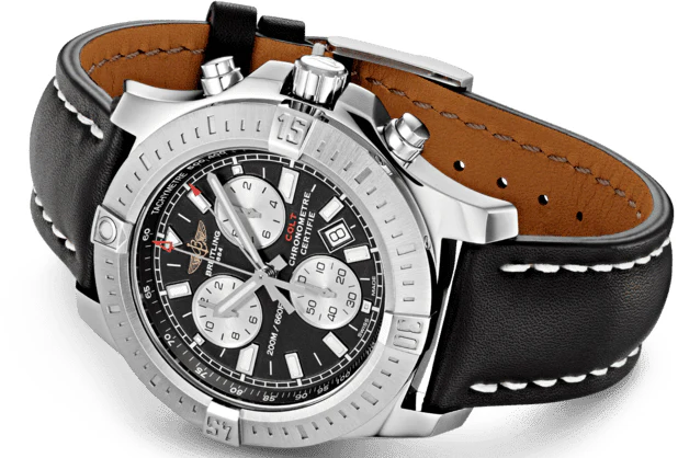 Breitling Watch Colt Chronograph Leather Tang Type - Image 4