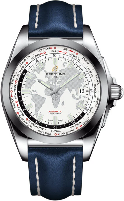 Breitling Watch Galactic Unitime SleekT Antarctica White