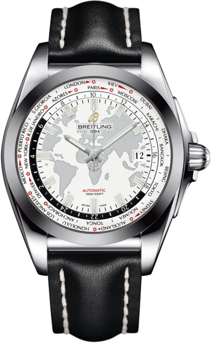 Breitling Watch Galactic Unitime SleekT Antarctica White