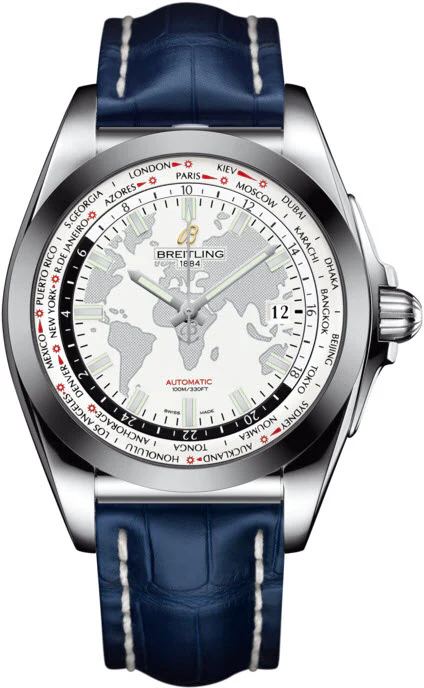 Breitling Watch Galactic Unitime SleekT Antarctica White