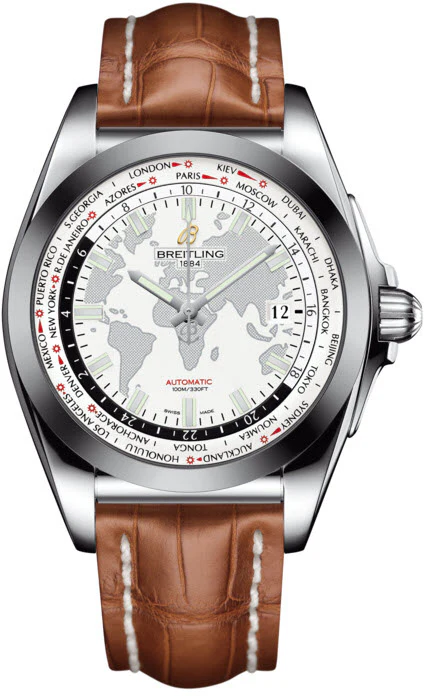 Breitling Watch Galactic Unitime SleekT Antarctica White