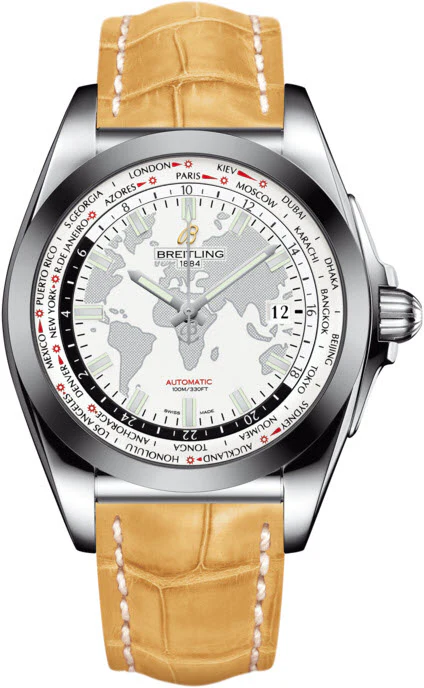 Breitling Watch Galactic Unitime SleekT Antarctica White